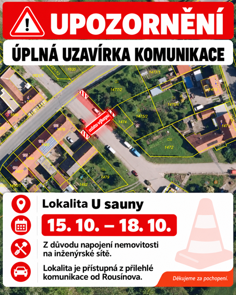 Uzavírka U sauny